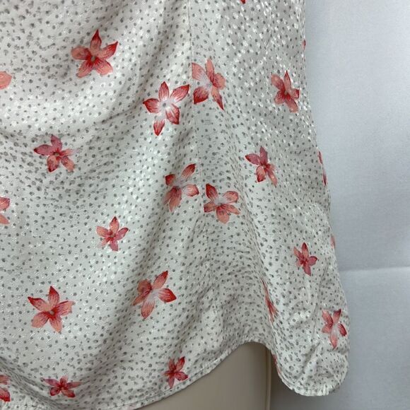Rebecca Taylor Floral Flutter sleeve blouse EUC - Picture 6 of 10